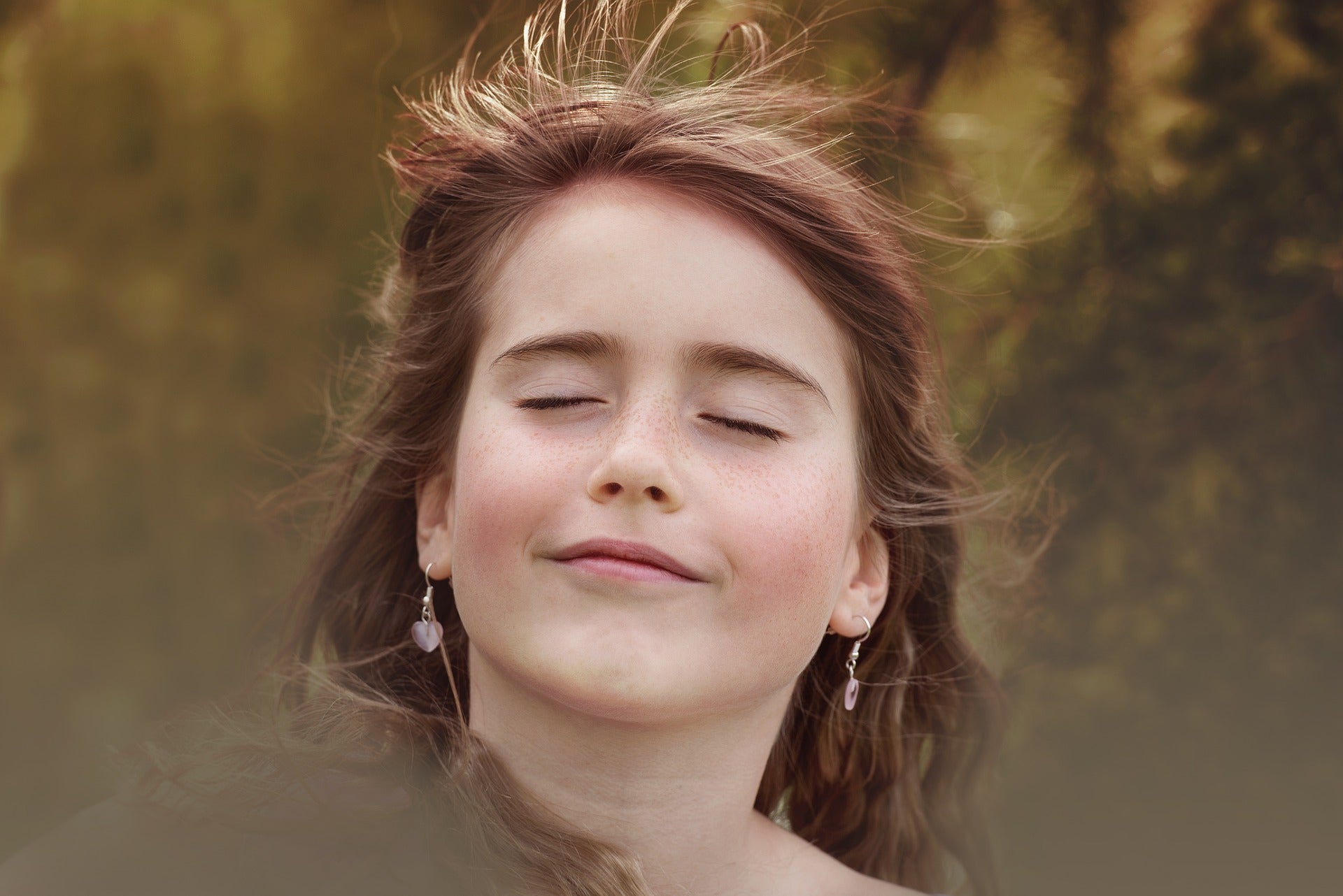 woman smiling